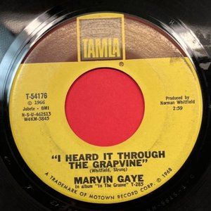 Marvin Gaye I Heard it Through the Grapevine 45 R&B Soul Tamla 54176